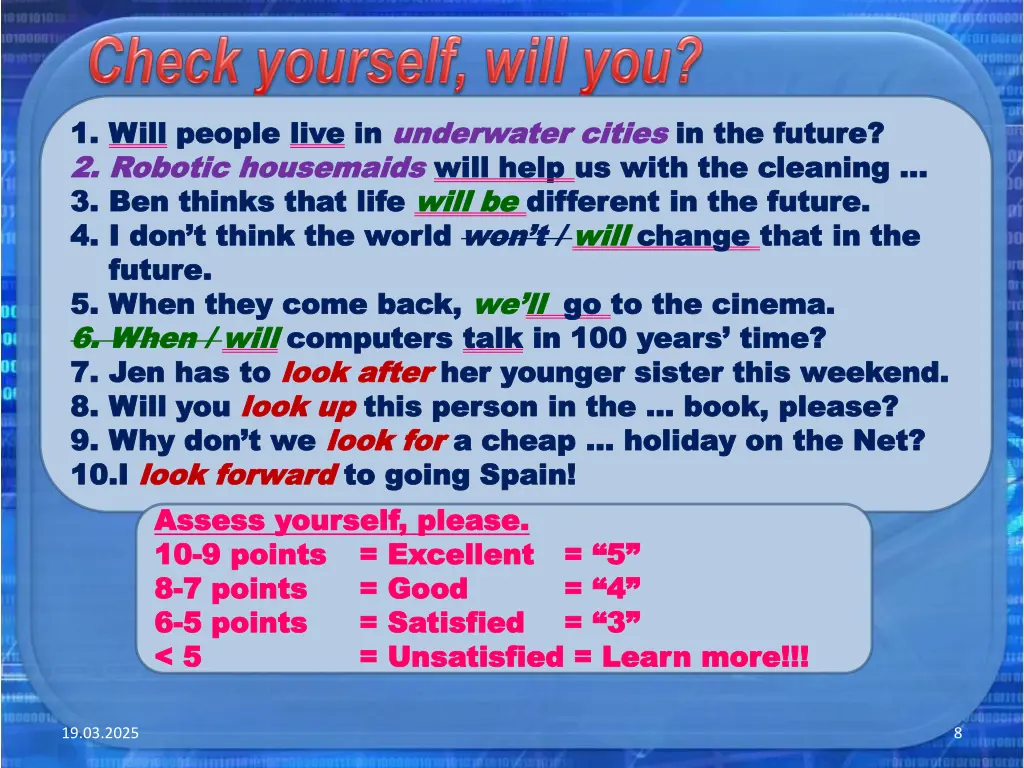 1 1 will will people people live 2 2 robotic