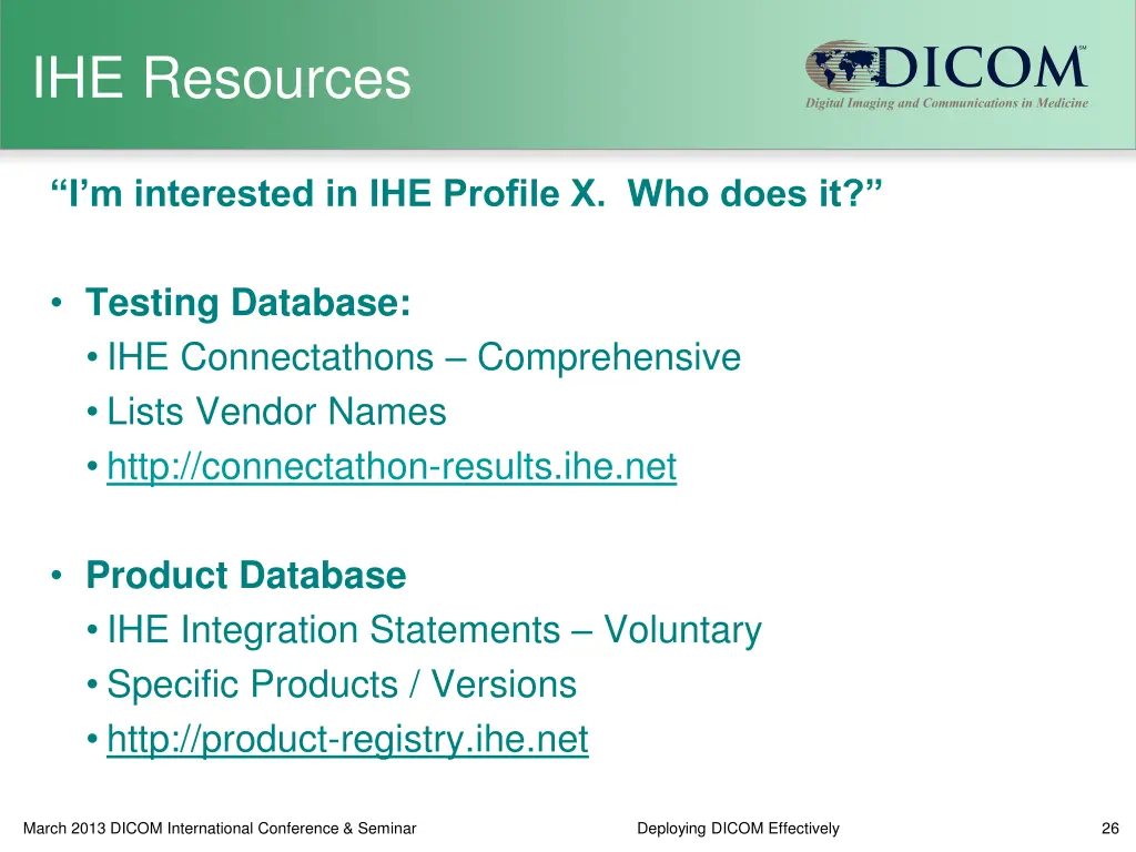 ihe resources
