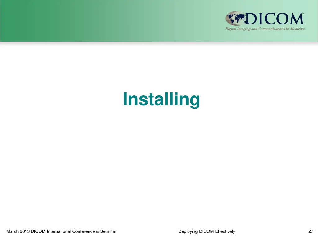 installing