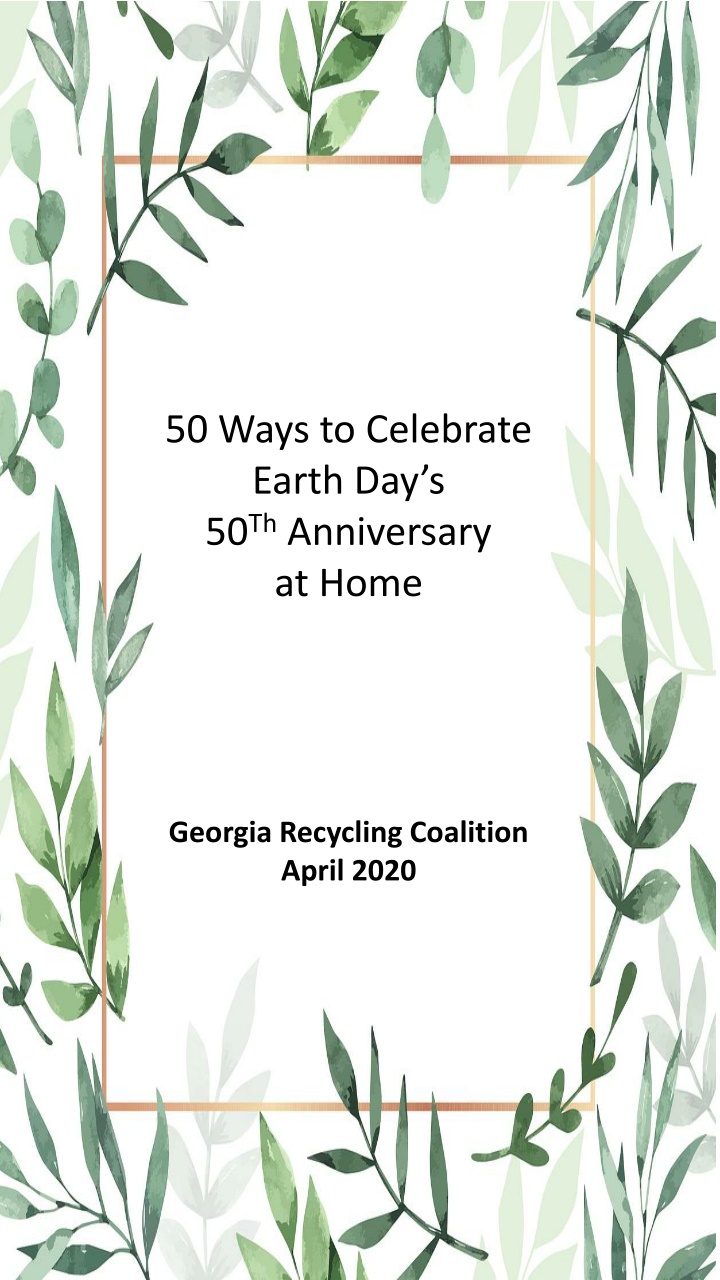 50 ways to celebrate earth