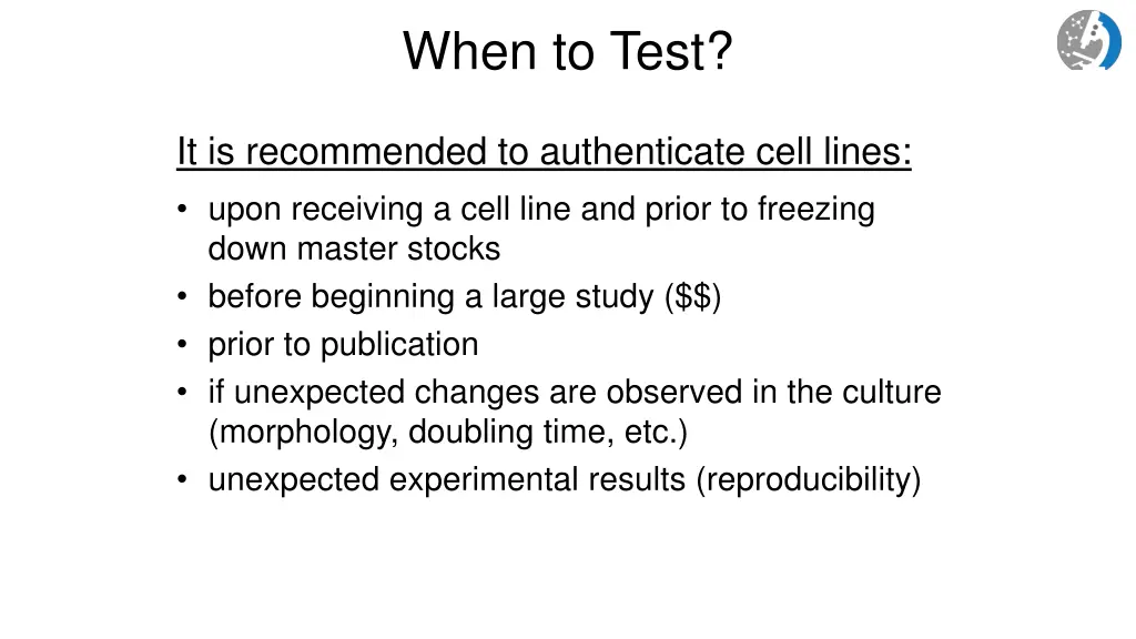 when to test