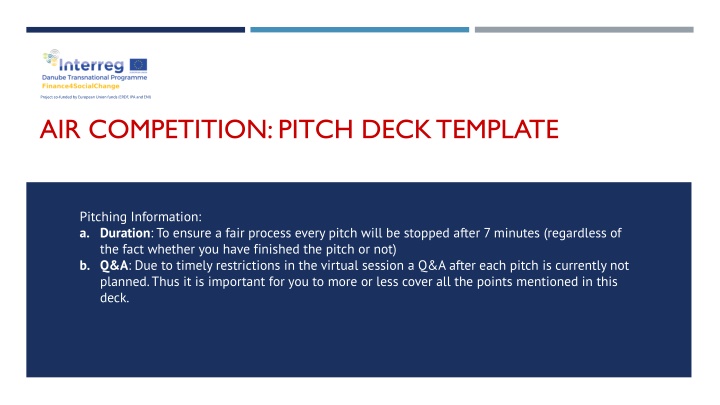 air competition pitch deck template