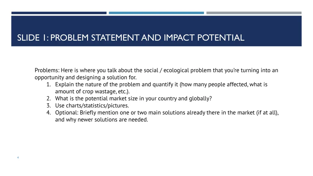 slide 1 problem statement and impact potential