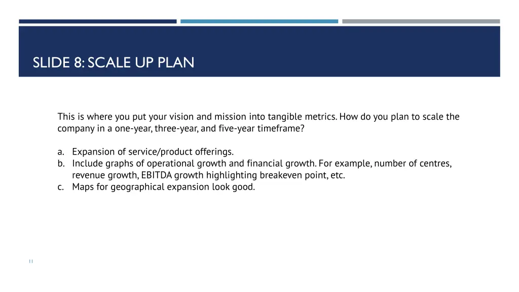 slide 8 scale up plan