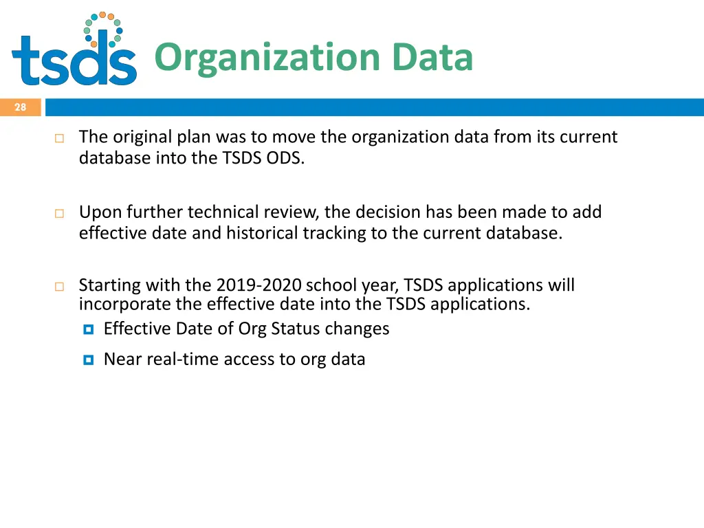organization data
