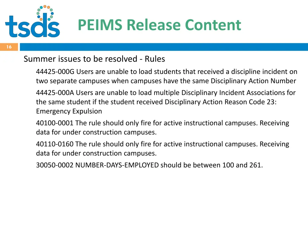 peims release content 3