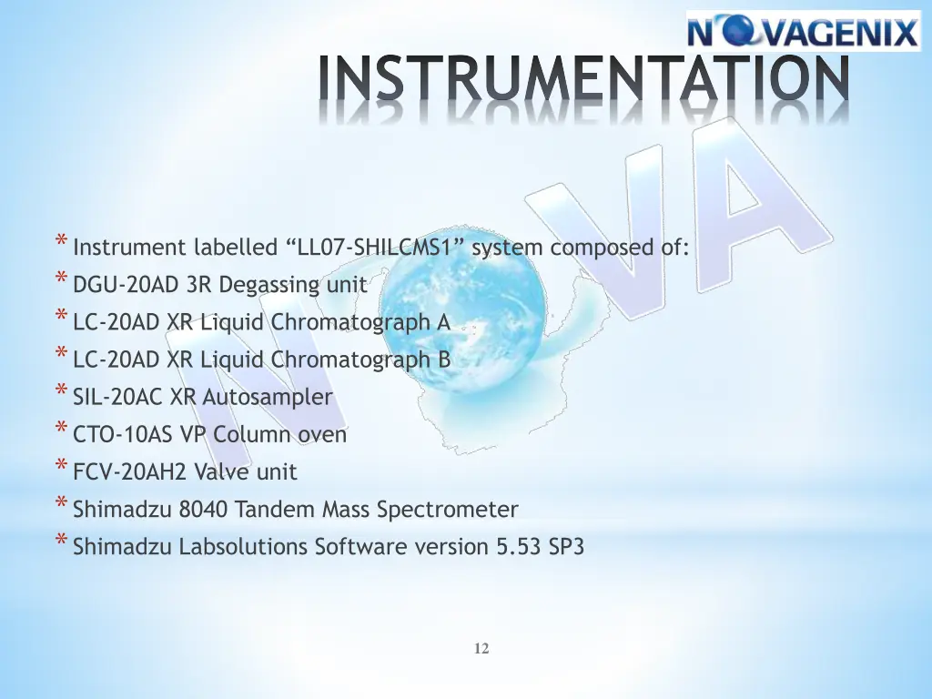 instrumentation