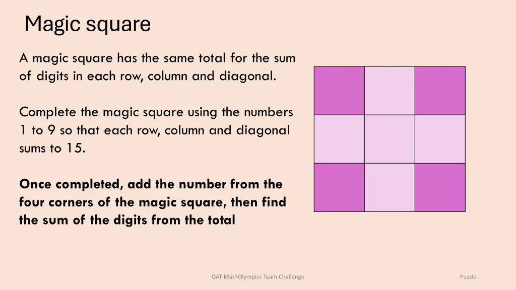 magic square