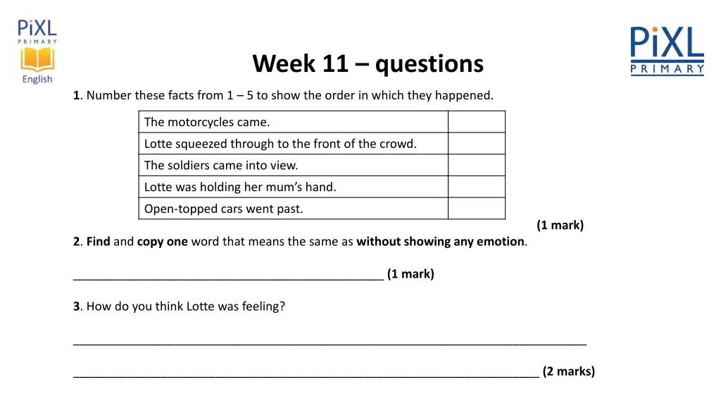 week 11 questions