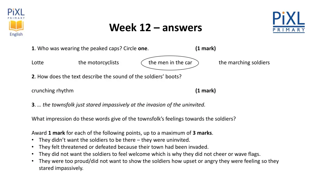week 12 answers