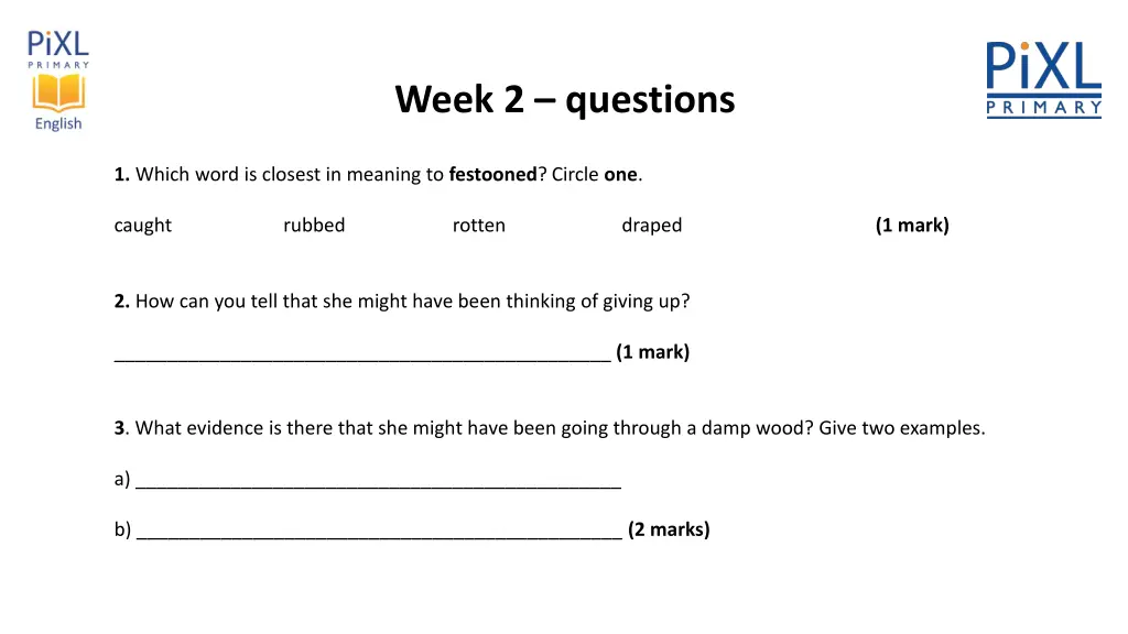 week 2 questions