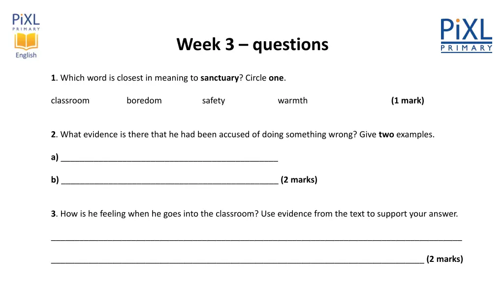 week 3 questions