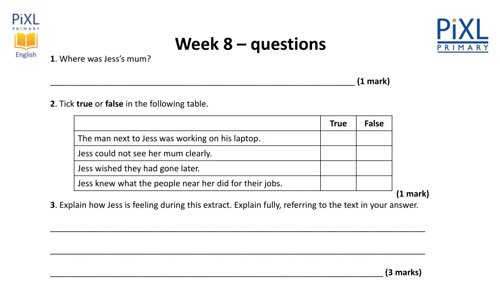 week 8 questions