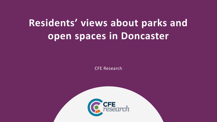 residents views about parks and open spaces