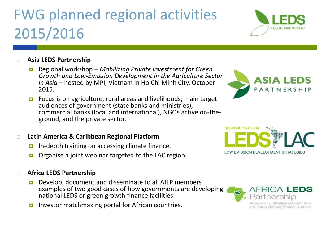 fwg planned regional activities 2015 2016