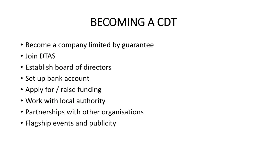 becoming a cdt becoming a cdt