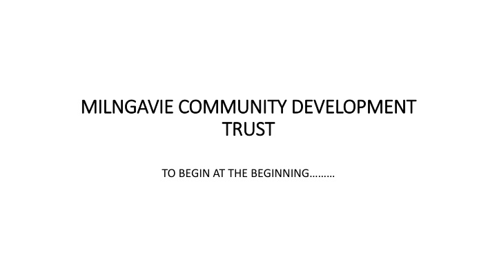 milngavie community development milngavie