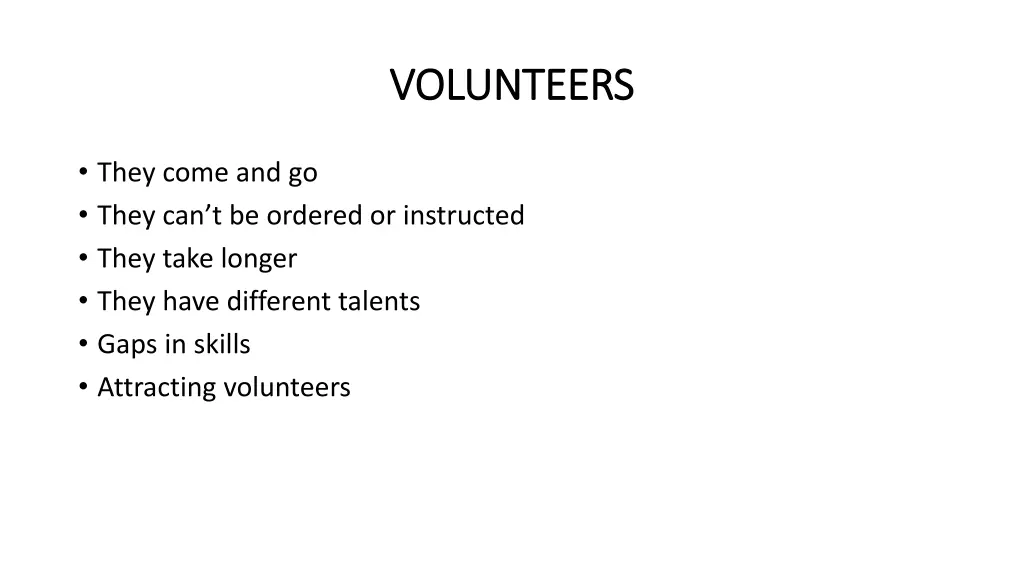 volunteers volunteers