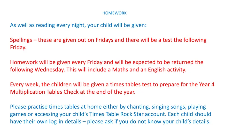 homework