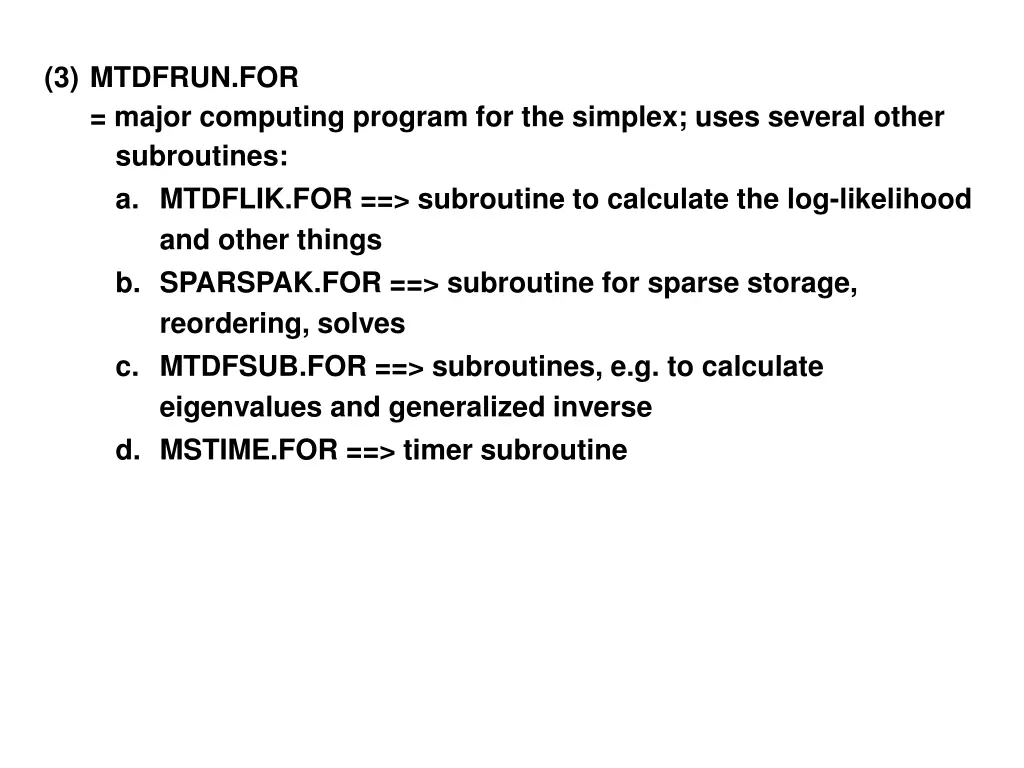 3 mtdfrun for major computing program