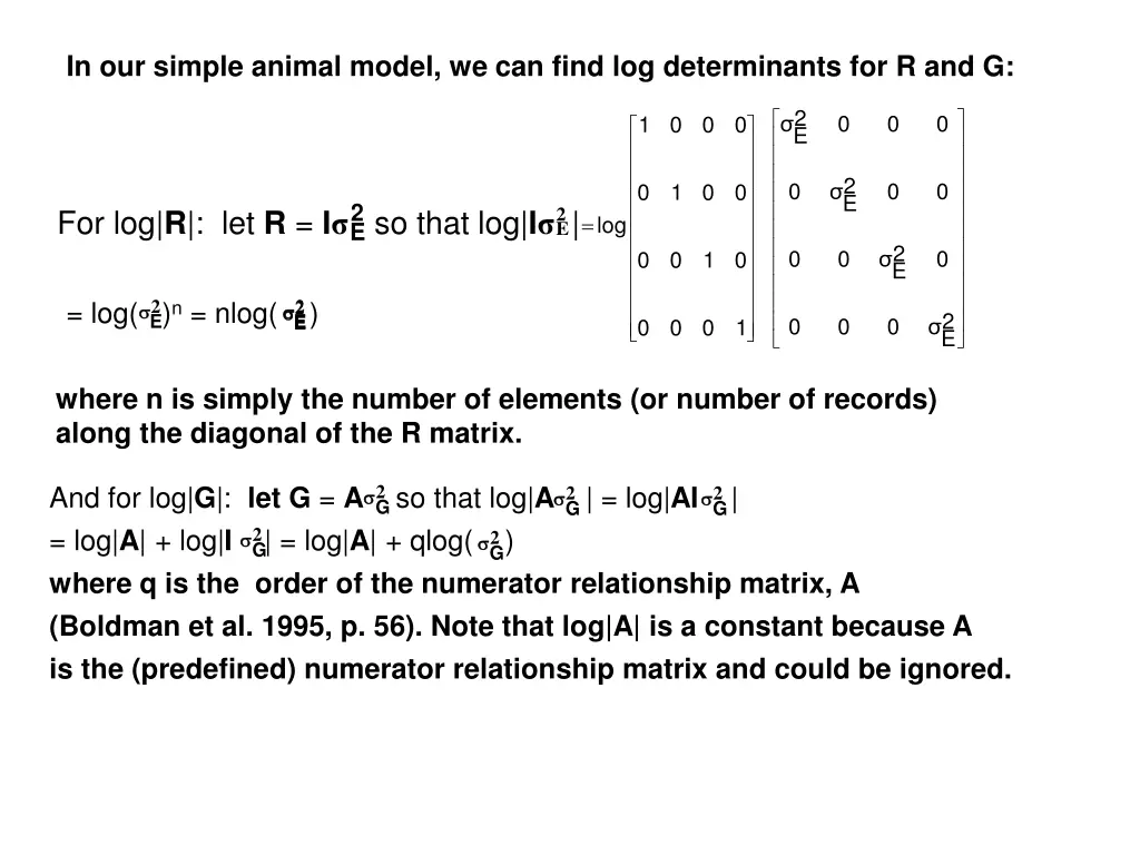 in our simple animal model we can find