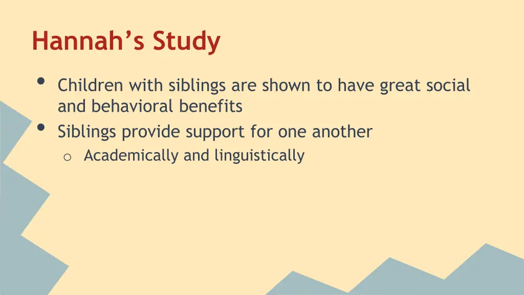 hannah s study children with siblings are shown