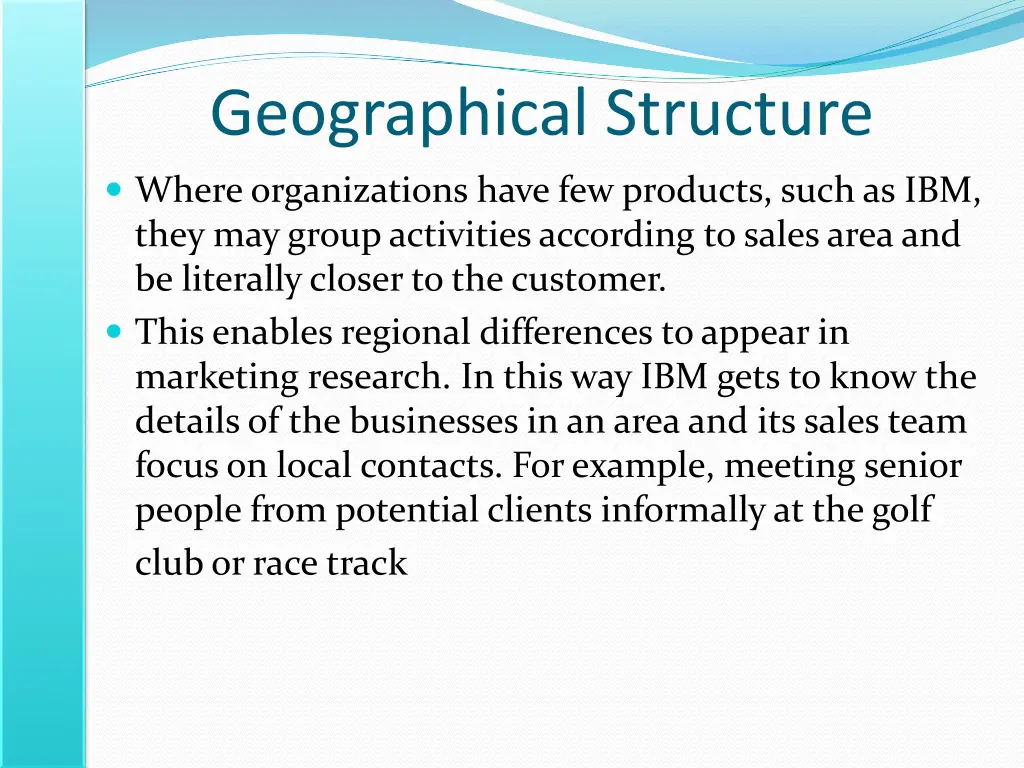 geographical structure