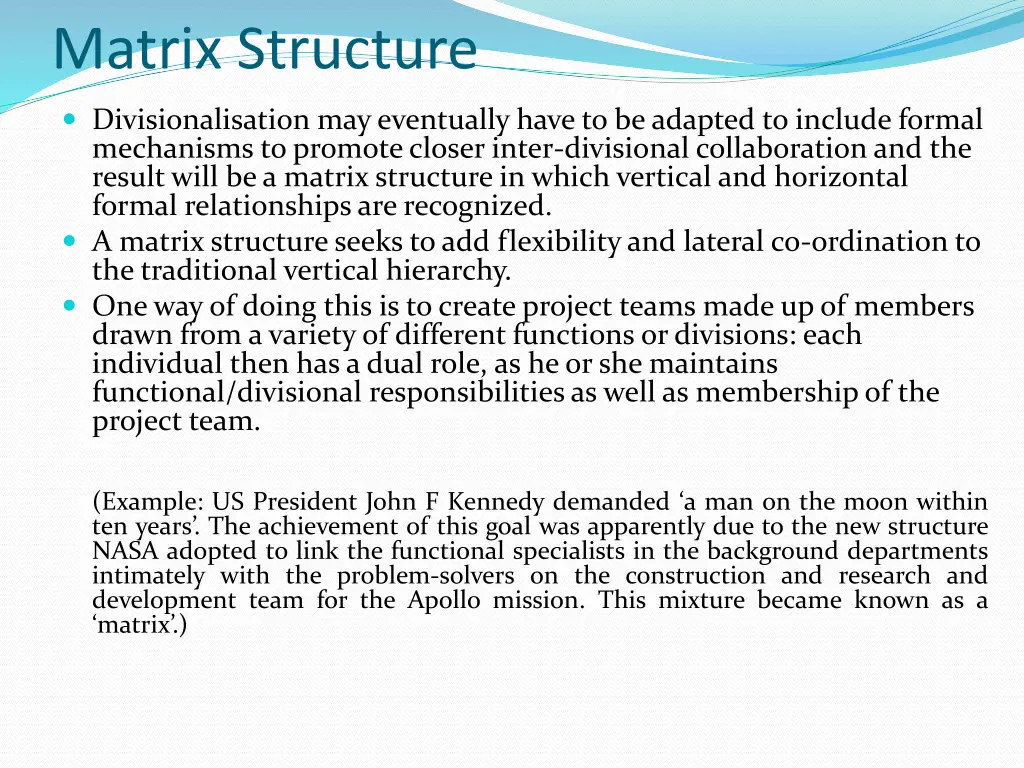 matrix structure