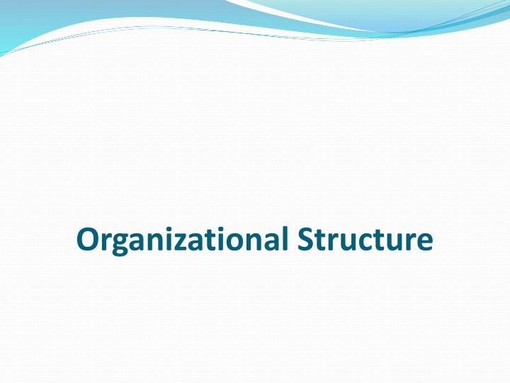 organizational structure