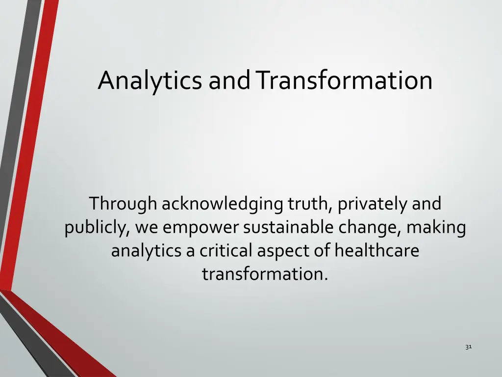 analytics and transformation 1
