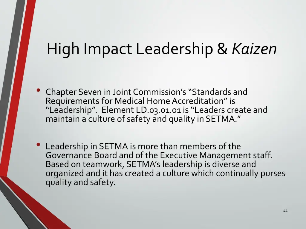 high impact leadership kaizen