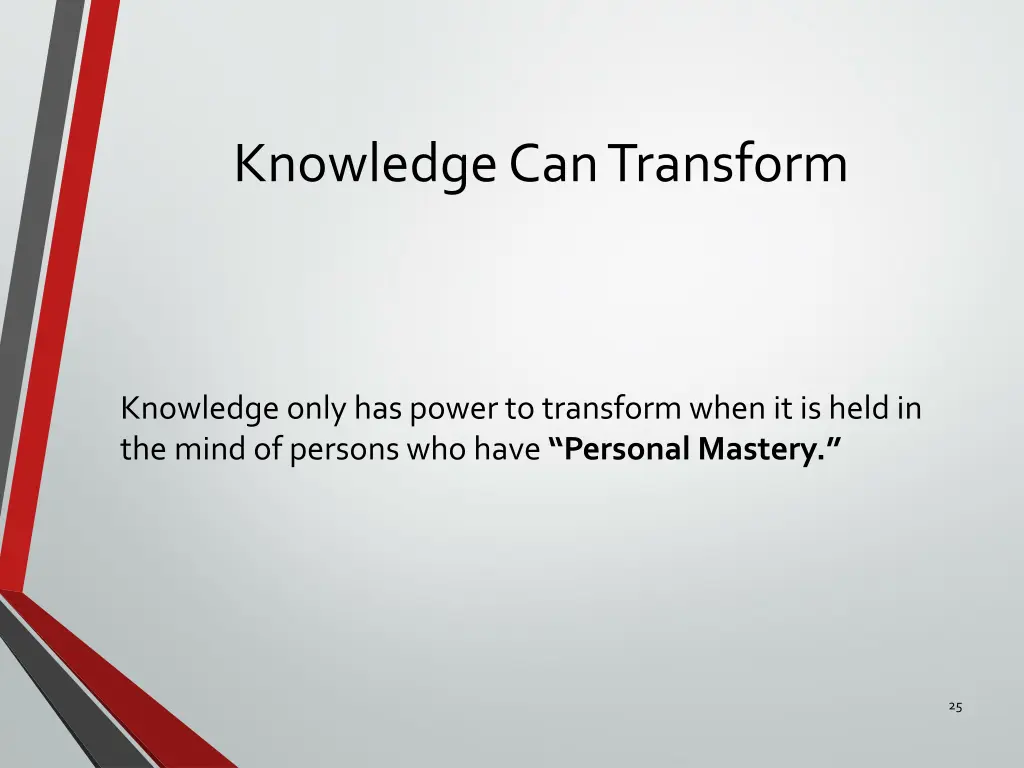 knowledge can transform