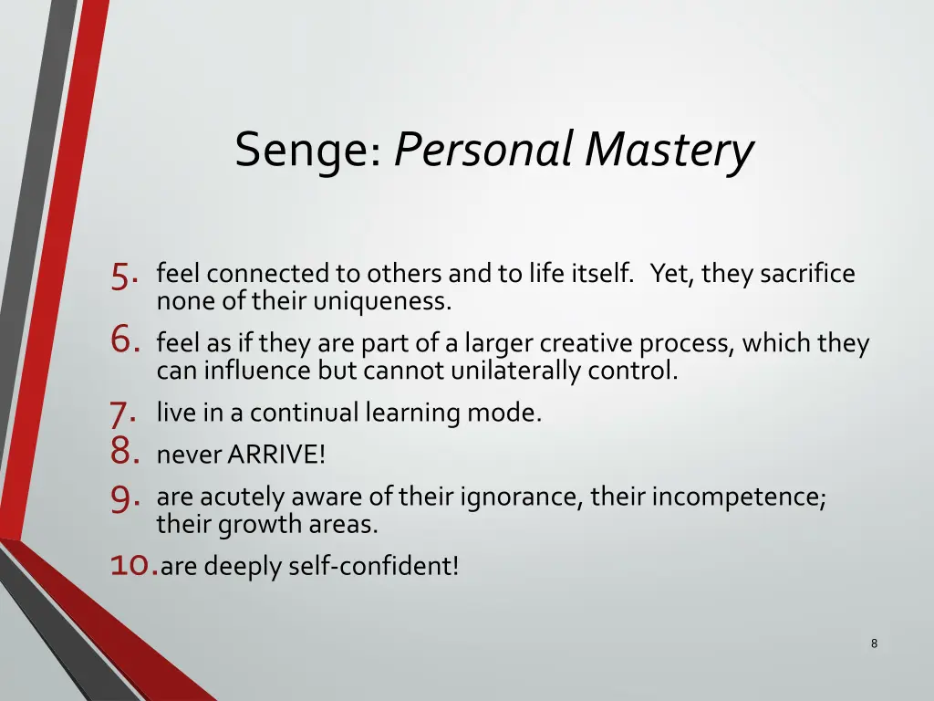senge personal mastery 1