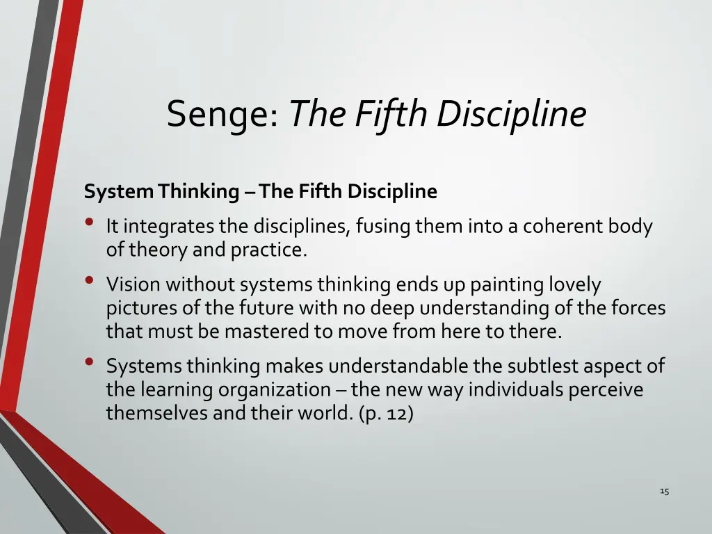 senge the fifth discipline 8