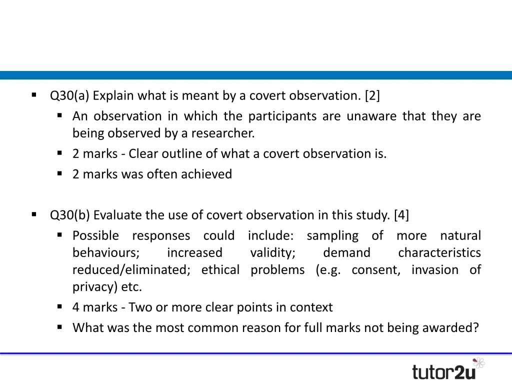 q30 a explain what is meant by a covert