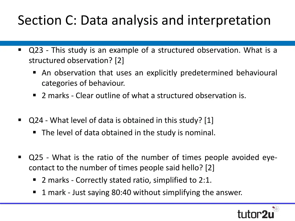 section c data analysis and interpretation 1