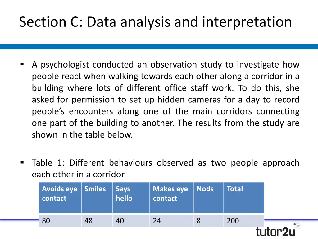 section c data analysis and interpretation