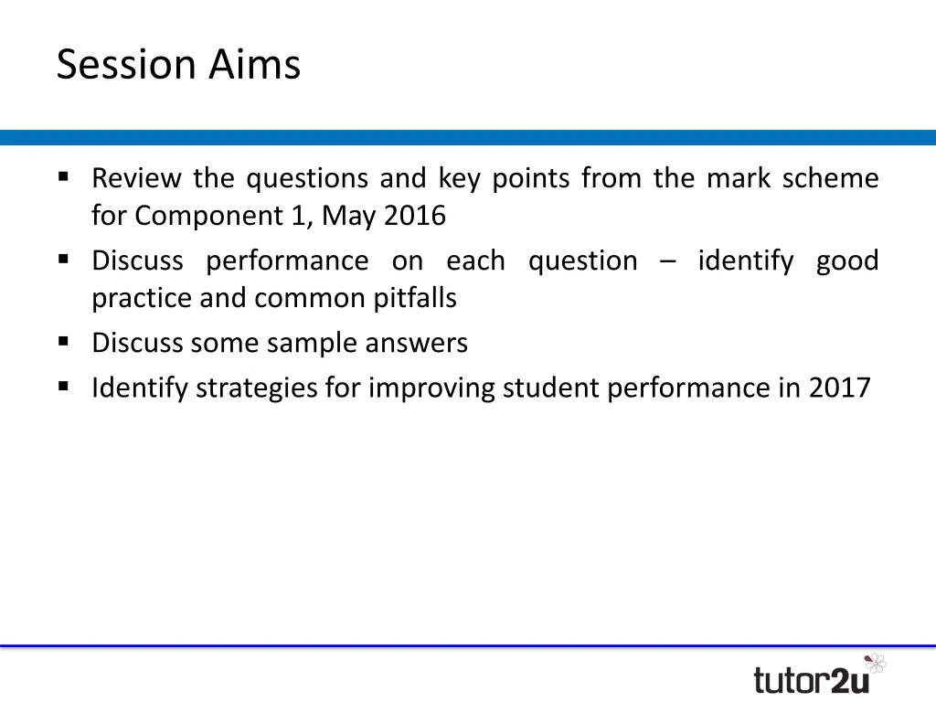 session aims