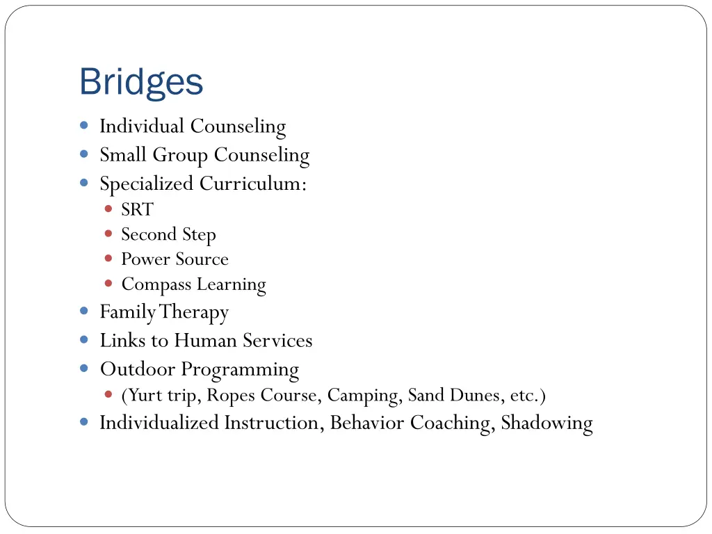 bridges