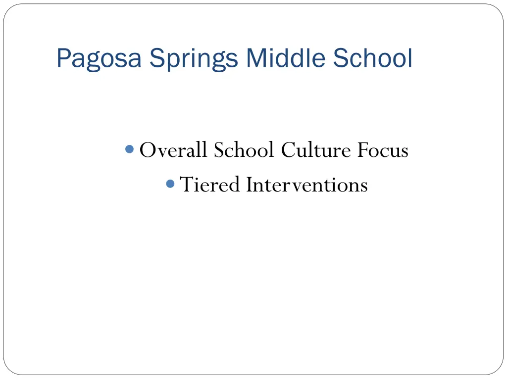 pagosa springs middle school
