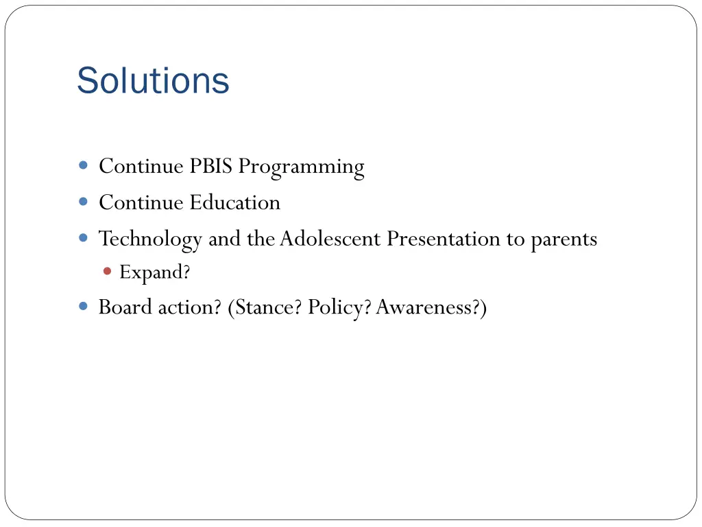 solutions