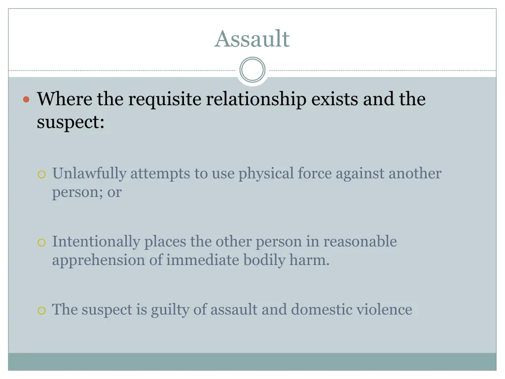 assault
