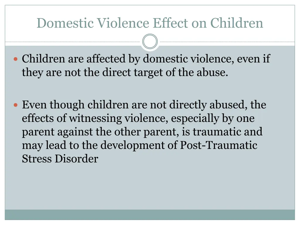 domestic violence effect on children 1