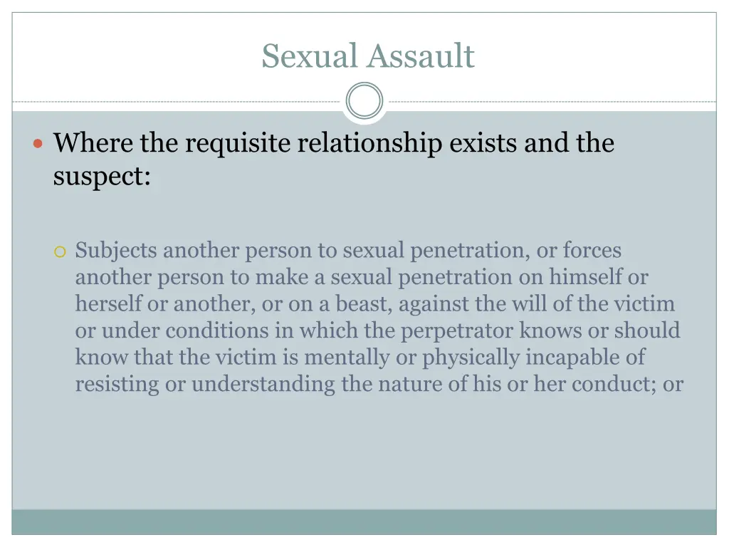 sexual assault