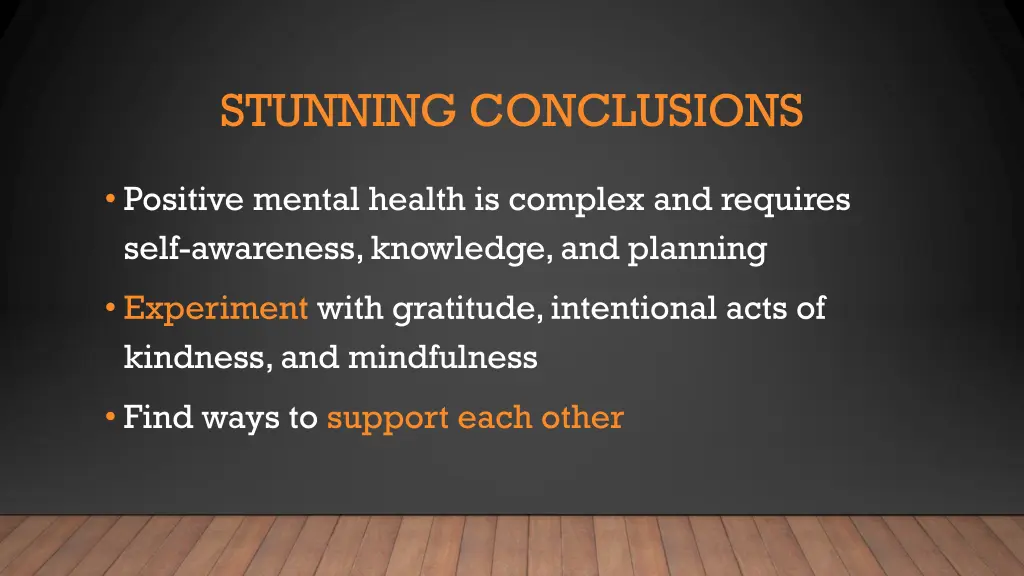 stunning conclusions