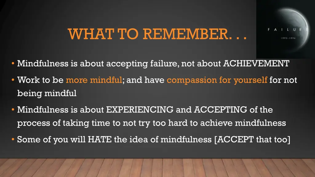 what to remember