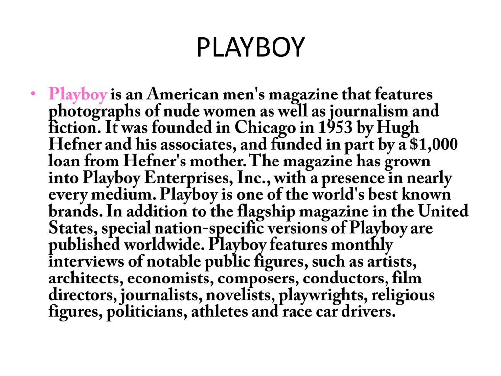 playboy