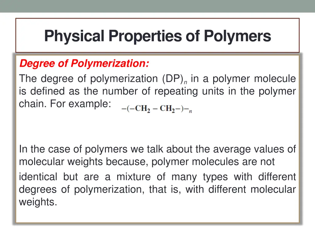 physical properties of polymers 2