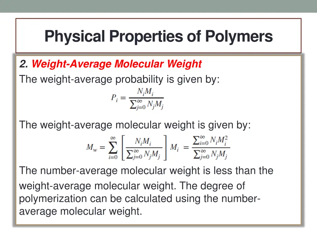 physical properties of polymers 6