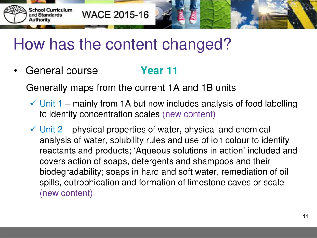 how has the content changed 3